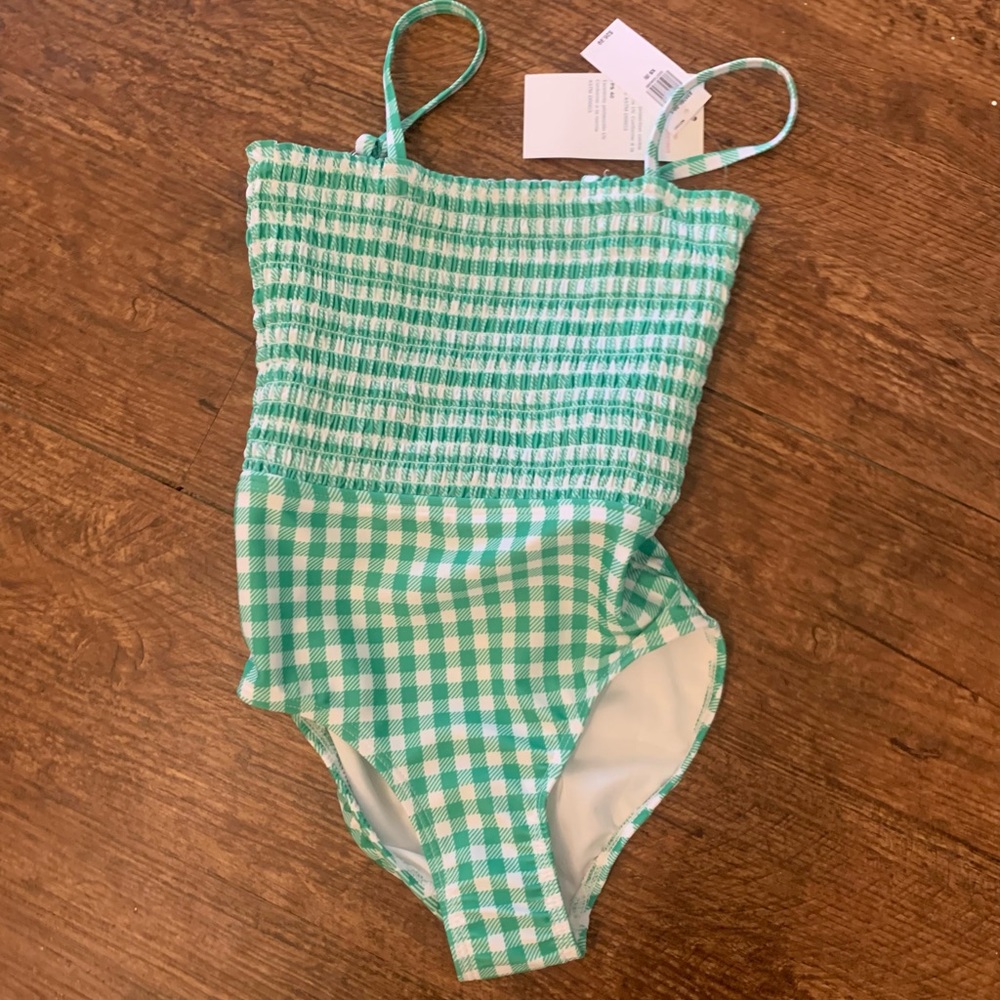 Girls Old Navy Gingham Swimsuit